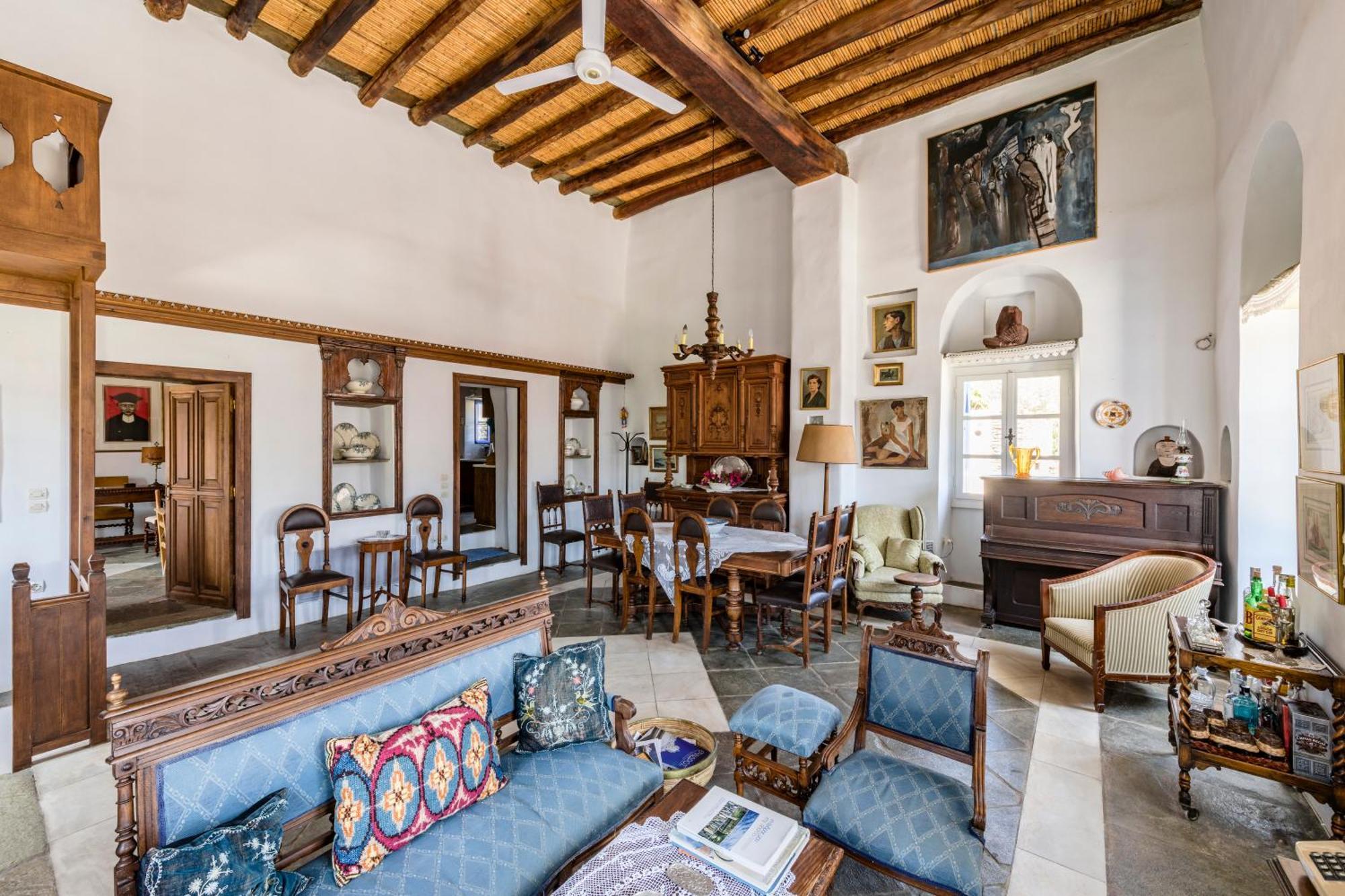 Anezas Mansion Stone-Built Traditional Villa Chones Exterior photo