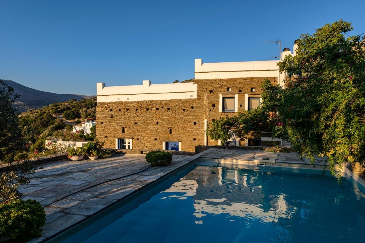 Anezas Mansion Stone-Built Traditional Villa Chones Exterior photo