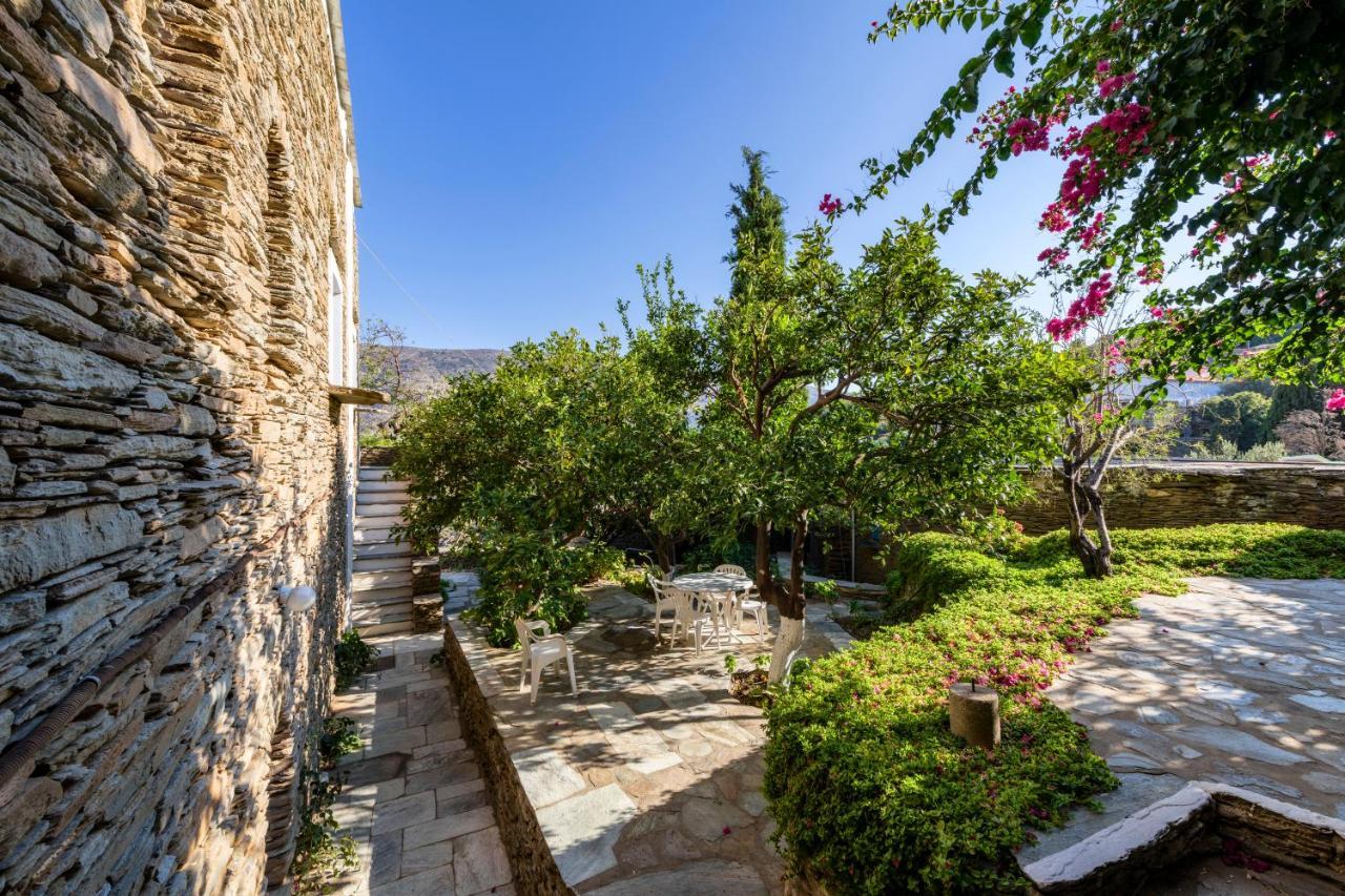 Anezas Mansion Stone-Built Traditional Villa Chones Exterior photo