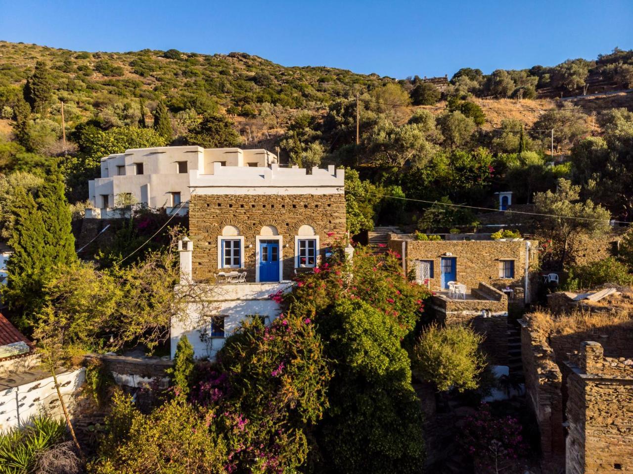 Anezas Mansion Stone-Built Traditional Villa Chones Exterior photo