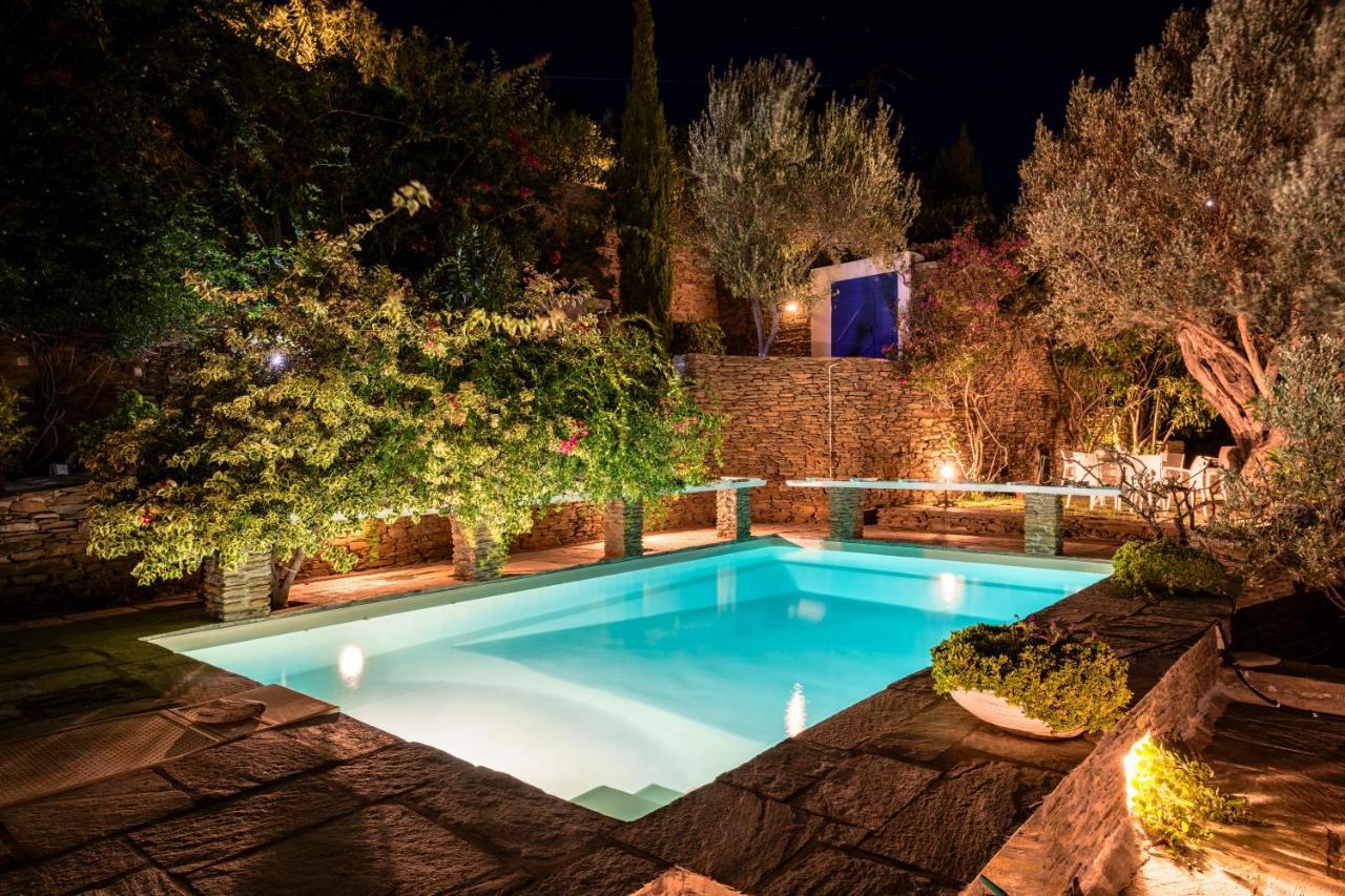 Anezas Mansion Stone-Built Traditional Villa Chones Exterior photo